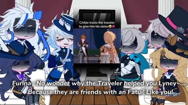 || Fontaine reacts to Tartaglia/Childe || 1/1 || Genshin Impact || смотреть онлайн