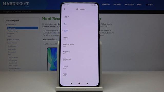 How to Change Ringtone in XIAOMI Poco F2 Pro – Ringtone List смотреть онлайн