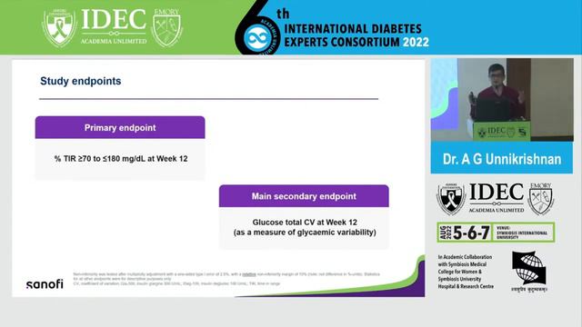 Dr. A G Unnikrishnan - Gen 2 0 Basal - Time in Range to improve patient outcomes | Day 1 | IDEC 202 смотреть онлайн