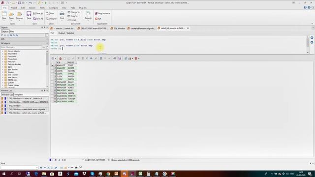 UNION SQL | MINUS SQL | Примеры смотреть онлайн