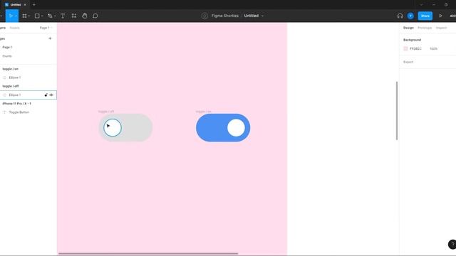 Figma short tutorial: Toggle button design and interaction | Interactive Components смотреть онлайн