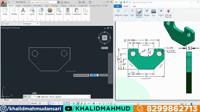 3D Mechanical modelling using AutoCAD model 8 | KHALID MAHMUD смотреть онлайн
