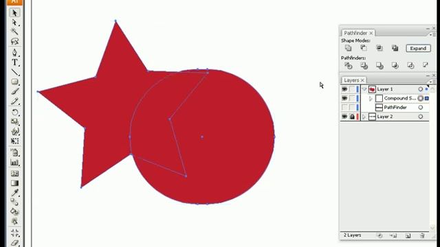 Adobe Illustrator Tutorial - Pathfinder tool смотреть онлайн