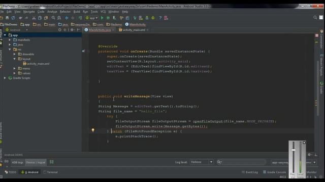Android Studio Tutorial 46 Save a File on Internal Storage смотреть онлайн