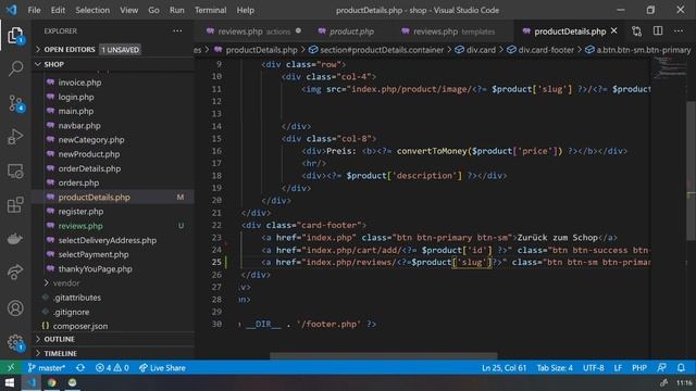 PHP Produktbewertungen anzeigen - PHP Online Shop Tutorial | Part 60 смотреть онлайн