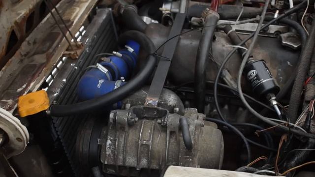 ВАЗ 2106 на компрессоре SC-14. Часть 2. Установка, первый запуск. смотреть онлайн