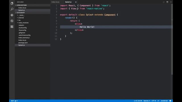 React Native Tutorial #1 - Making a splash screen смотреть онлайн