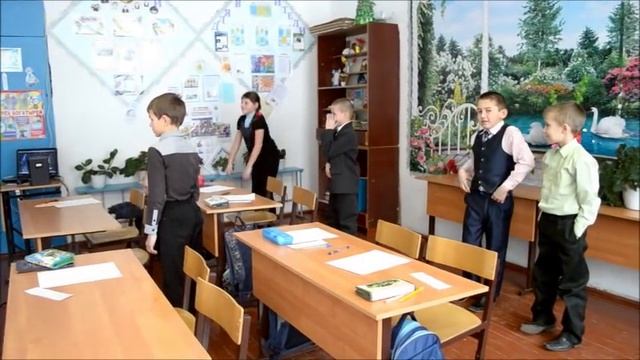Урок математики в 4 классе