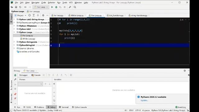 Loops in Python - For loop and while loop with Tracing in Arabic смотреть онлайн