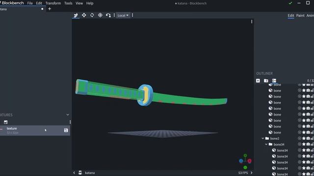 Katana Model blockbench [free download] for minecraft addon maker смотреть онлайн