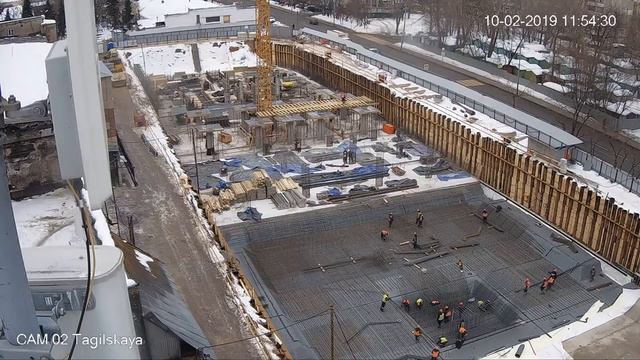 ЖК Сиреневый парк 10-02-2019 таймлапс смотреть онлайн