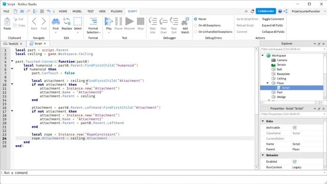 How to Script Roblox Spiderman with Rope Constraint Winch Motor (Roblox Studio Tutorial) (B043) смотреть онлайн