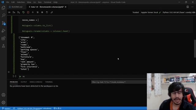 Curso de Pandas - Python (Aula 1.8) - Renomeando colunas usando rename смотреть онлайн
