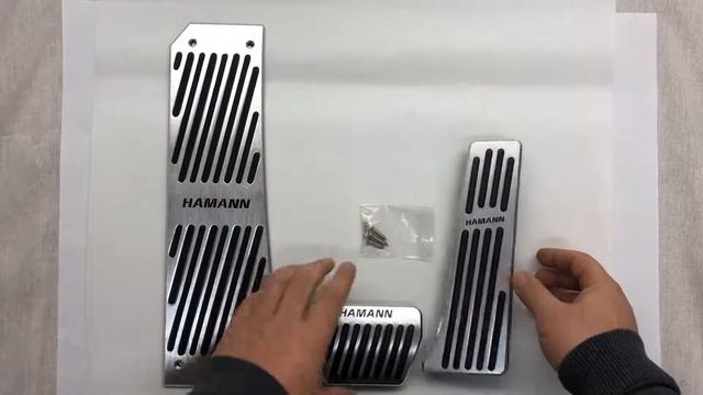 Накладки на педали Hamann для BMW серебристые premium line смотреть онлайн