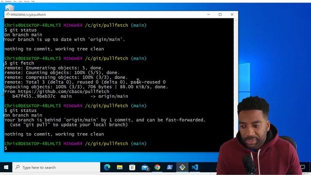 Git Tutorial Part 6: How To Use Git Pull and Git Fetch смотреть онлайн