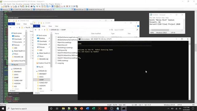 Harvard CS50 Final Project 2020 - Mr Robot PC-DO-ALL batch utility смотреть онлайн