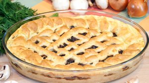 Картофельная запеканка с грибами