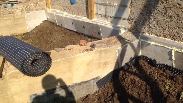 Утепление фундамента дома из арболита пенаполистеролом смотреть онлайн