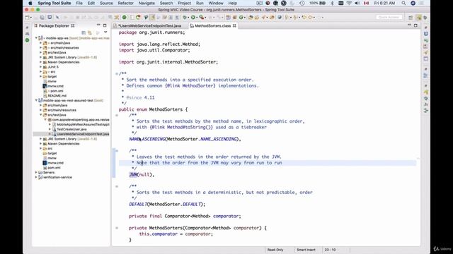 13 JUnit Test Methods ordering with @FixMethodOrder 2512 смотреть онлайн