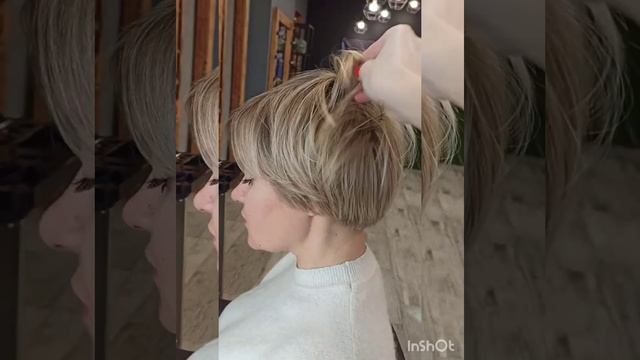 Смена образа короткая стрижка окрашиваниеChange of image short haircut coloring#стрижка#haircolorin смотреть онлайн
