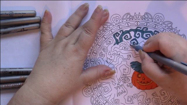 Color & Chat: Halloween Mandalas Kameliya Angelkova Adult Coloring смотреть онлайн