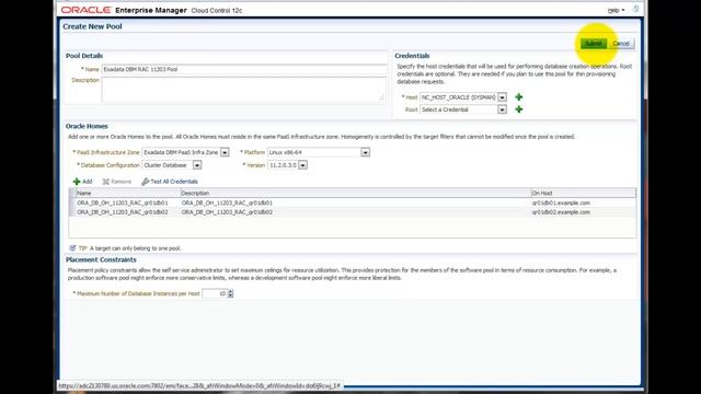 DBaaS on Exadata - Step 4 - Create DBaaS Pools смотреть онлайн