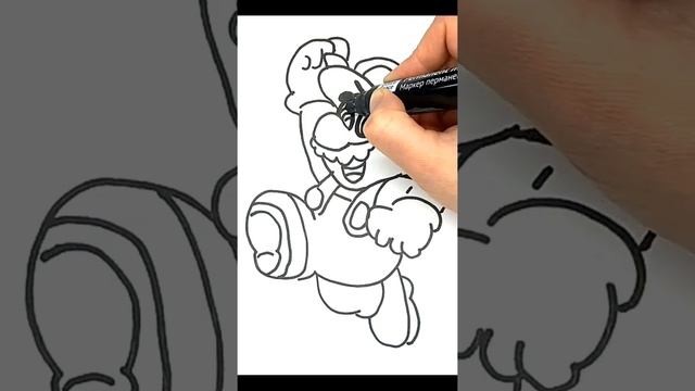 SUPER MARIO. Как нарисовать супер марио.YOUTUBE SHORTS #Shorts смотреть онлайн
