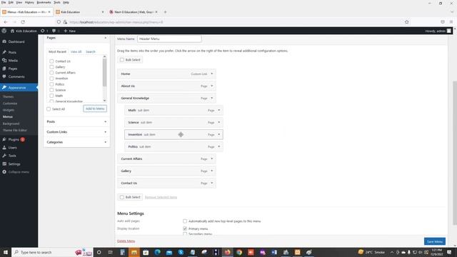 Create Custom Menu in WordPress | Create Header Menu in WordPress | Learn WordPress Free | Part-4 смотреть онлайн