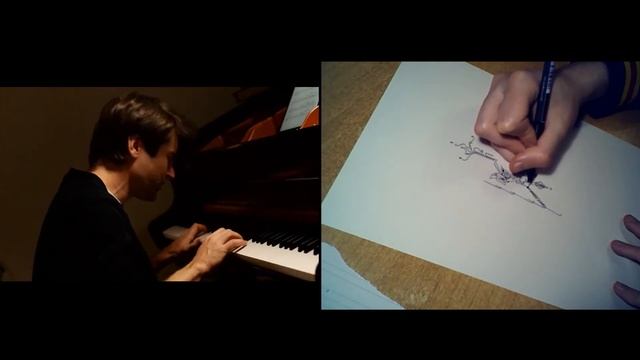 Dan Tepfer - Goldberg Var.13 & Improvisation (live drawing) смотреть онлайн
