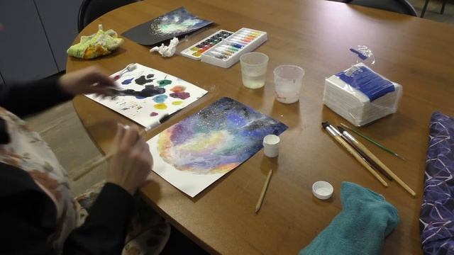 Мастер - класс "Рисуем Вселенную" смотреть онлайн