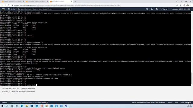 Docker bridge network on AWS - EC2 instance смотреть онлайн