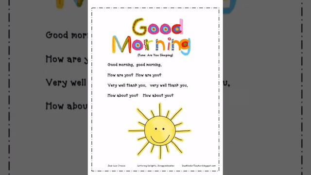 Good morning song for Kids. Song for kids смотреть онлайн