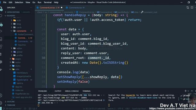 BLOG APP #40 [ FE ] REPLY COMMENTS | MERN STACK + TYPESCRIPT + REDUX смотреть онлайн