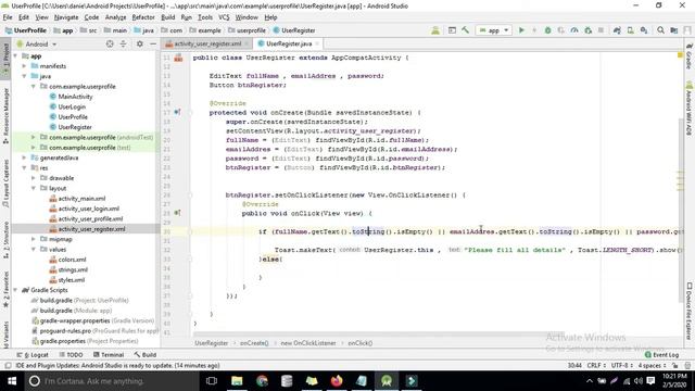#15 Validate Register & Login Form - Toast Message - Android Beginner Playlist Tutorials Urdu/Hindi смотреть онлайн