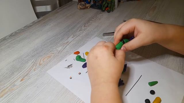 Монти из игры ФНАФ лепим из пластилина