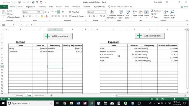 Simple Weekly Budget Template (Excel) With Free Download смотреть онлайн