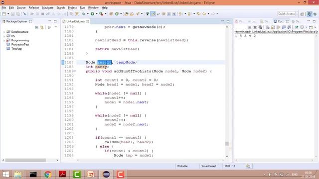 Linked List Problems in Java - 53: Add two number represented as linked list through recursion смотреть онлайн