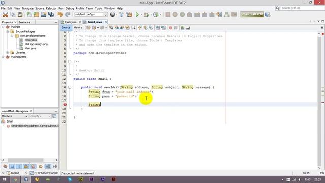 Java Send Mail смотреть онлайн