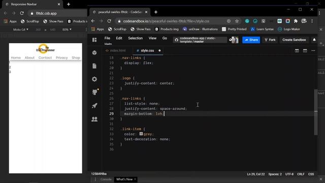 Responsive Navigation Bar Using CSS Media Query in Hindi - Tutorial #11 смотреть онлайн