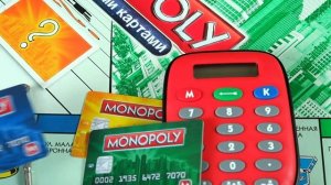 Обзор настольная игра Монополия с банковскими картами распаковка