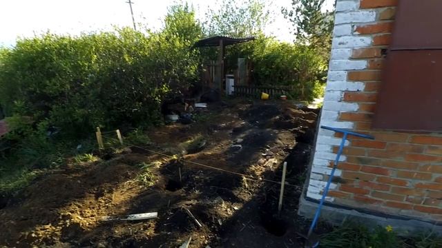 Шаг №2. Бурение свай, столбового фундамента под каркасный дом. смотреть онлайн