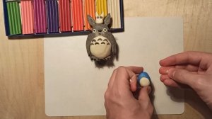 Как слепить Тоторо? Мой сосед Тоторо из пластилина!