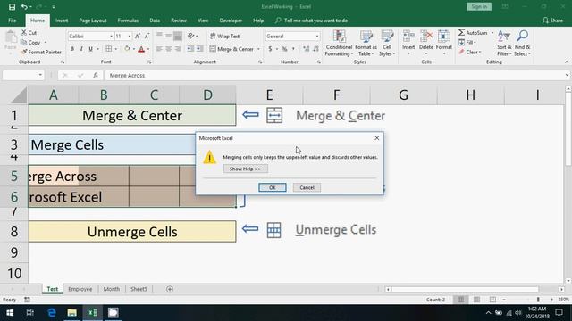 Merge Cells Tricks in Excel смотреть онлайн