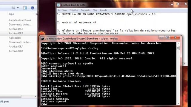 oracle dba configuracion de parametros video1 смотреть онлайн