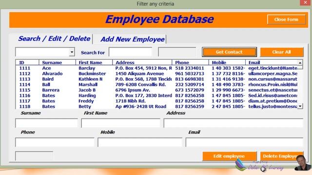 Excel Advanced Filter – Employee Database смотреть онлайн