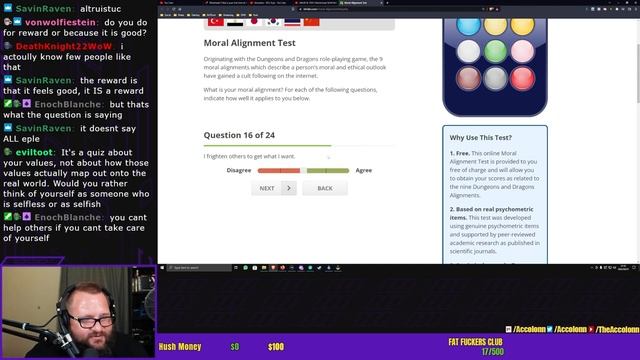 CHAOTIC EVIL? Accolonn Takes the DnD Moral Compass Test смотреть онлайн