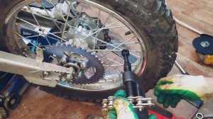 Как укоротить цепь на мотоцикле?