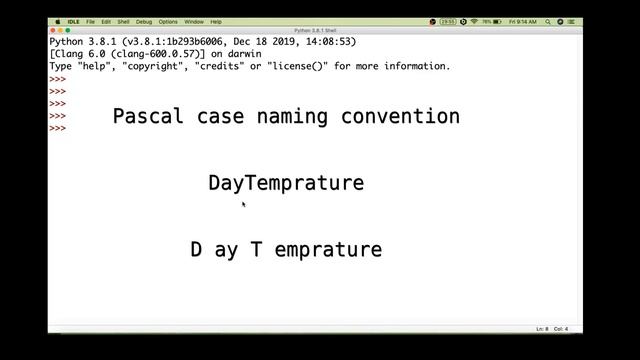 Different types of naming conventions in programming (Camel case, Pascal case, Snake case). смотреть онлайн