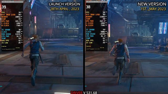 Star Wars Jedi: Survivor | Launch Version vs Latest Patch (4.26.2.0) | RTX 3060 смотреть онлайн