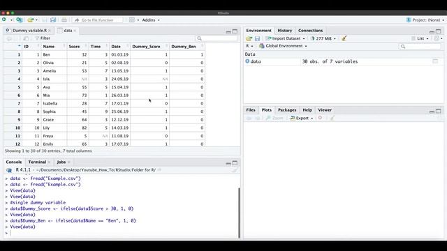 How to create single & multiple dummy variables in R (3 minutes) смотреть онлайн
